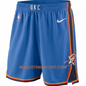 Oklahoma City Thunder Homme Shorts Bleu Nike Swingman